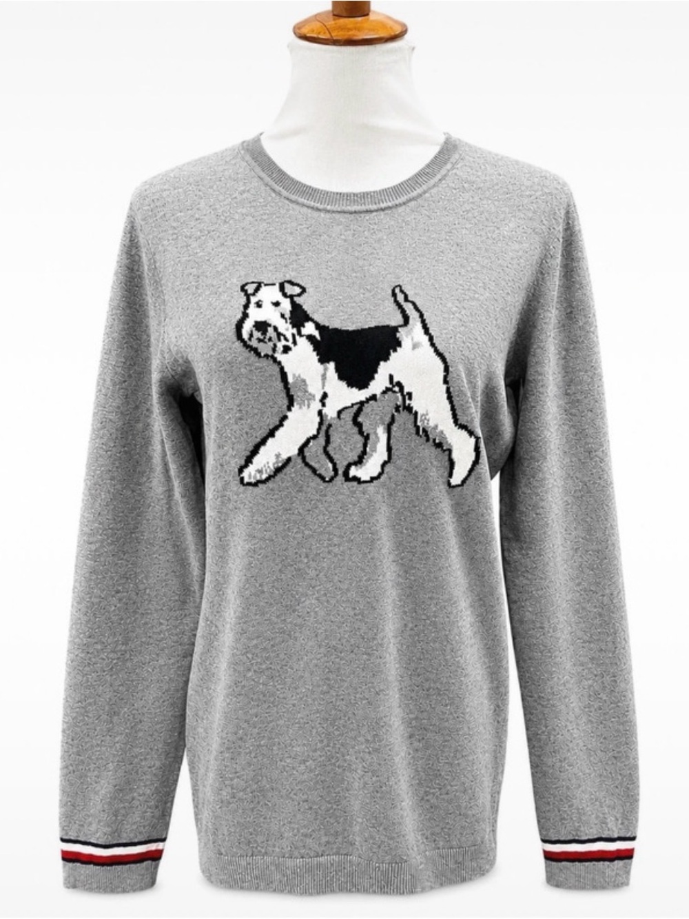 NWT Tommy Hilfiger Gray Terrier Crewneck Sweater - Size Small - Picture 1 of 4